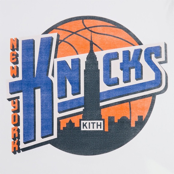Kith for the New York Knicks City Vintage Long Sleeve Tee White Men’s Size XXL - Picture 3 of 8